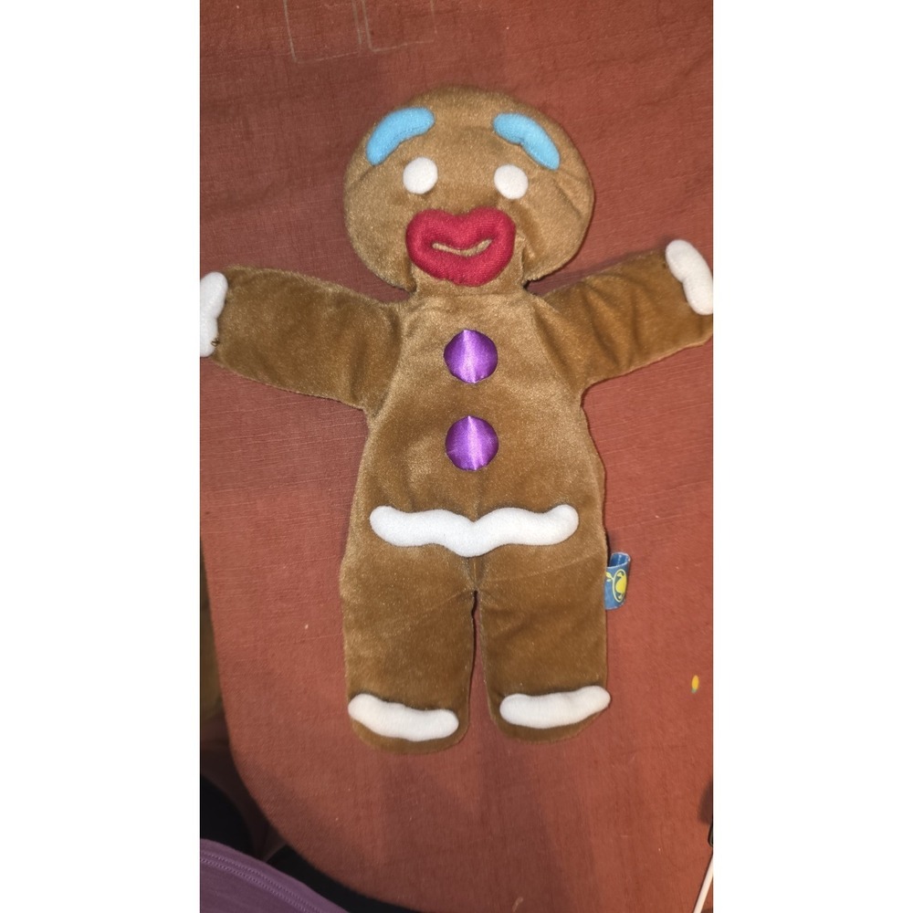 Shrek The Musical GINGY The Gingerbread Man PUPPET 12" Plush Dreamworks 2012